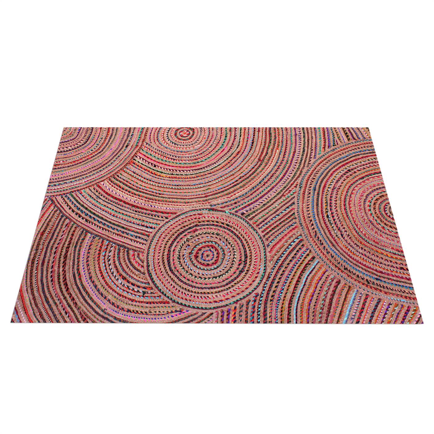 Area Rug, Bedroom Rug, Living Room Rug, Living Area Rug, Indian Rug, Office Carpet, Office Rug, Shop Rug Online, Multi, Jute, Recycled Fabric , Hand Made , Hm Stitching, Flat Weave, Distinct