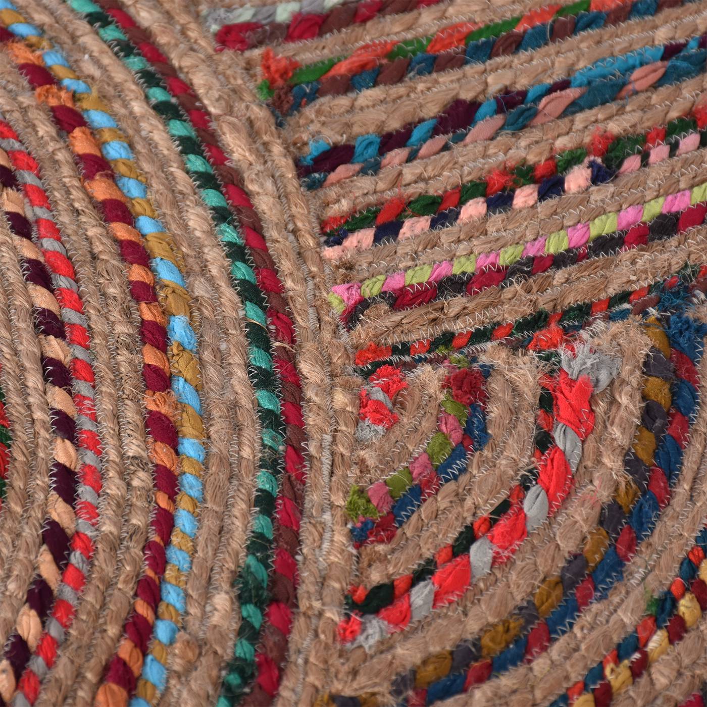 Area Rug, Bedroom Rug, Living Room Rug, Living Area Rug, Indian Rug, Office Carpet, Office Rug, Shop Rug Online, Multi, Jute, Recycled Fabric , Hand Made , Hm Stitching, Flat Weave, Distinct