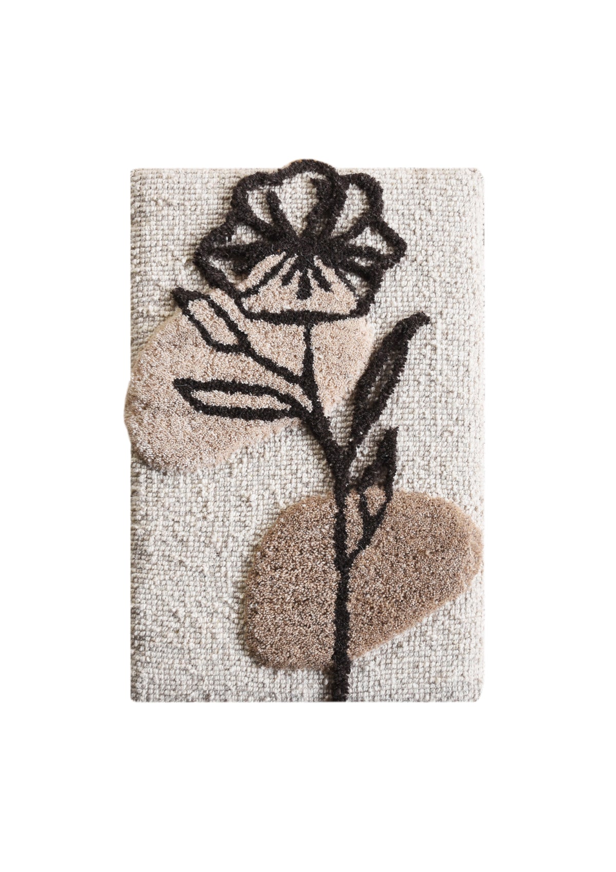 YALBA AND YARRAH WALL FRAME - IVORY/NATURAL - HANDWOVEN/OVER TUFTED - WOOL & WOOD FRAME