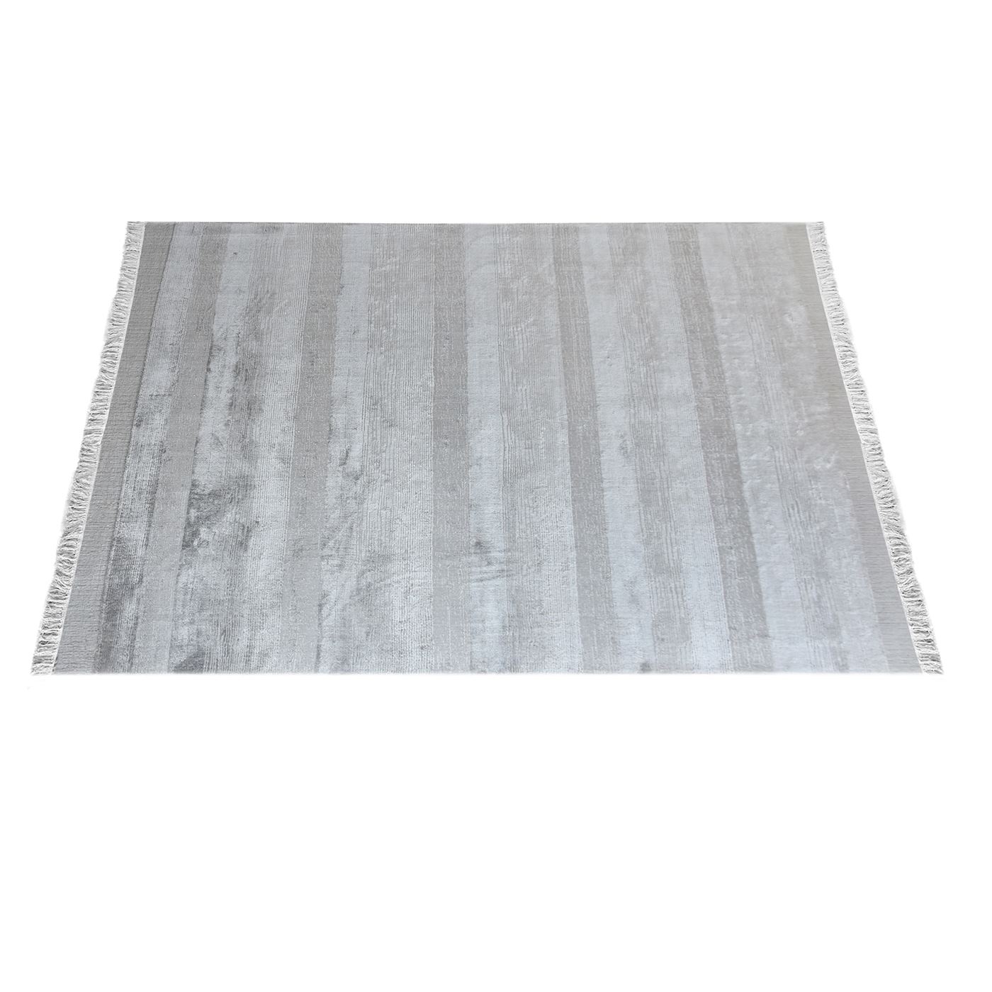 Area Rug, Bedroom Rug, Living Room Rug, Living Area Rug, Indian Rug, Office Carpet, Office Rug, Shop Rug Online, Viscose, Silver, Hand woven, Cut And Loop, Stripes