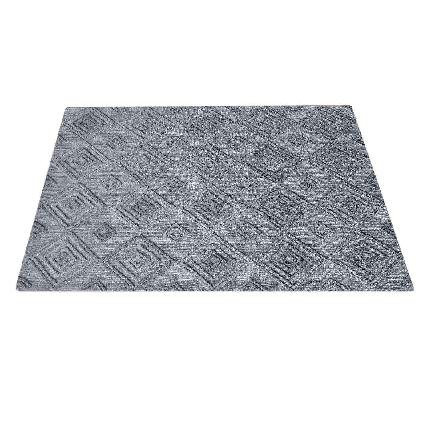 Area Rug, Bedroom Rug, Living Room Rug, Living Area Rug, Indian Rug, Office Carpet, Office Rug, Shop Rug Online, Wool, Grey, Hand woven, All Loop, Geometrical