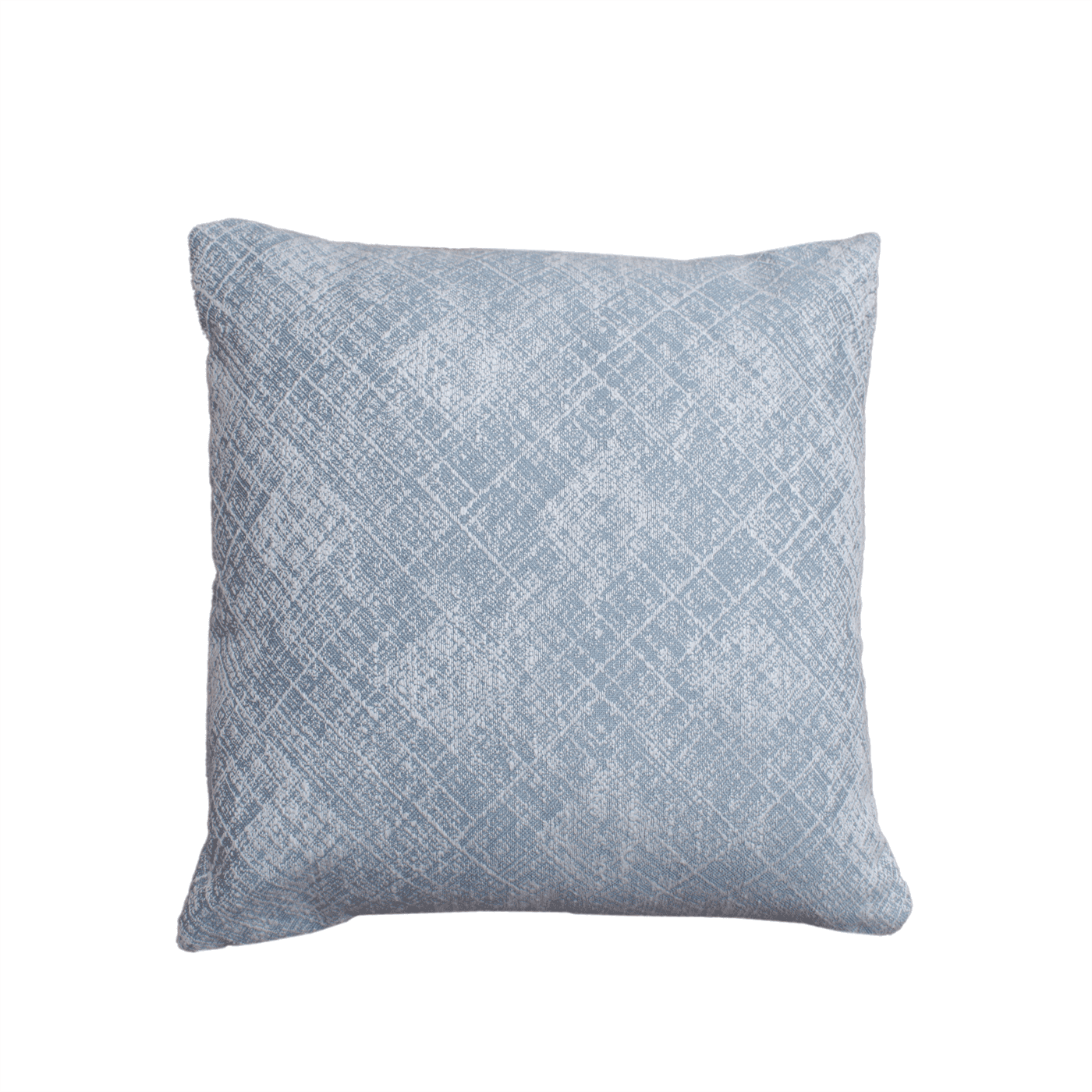 Gradesh - Ii Cushion, Blended Fabric, Blue, Natural White, Machine Made, Flat Weave