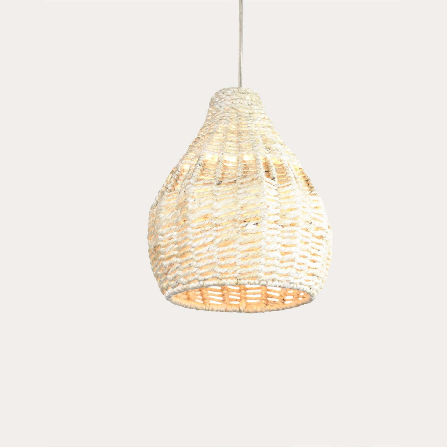 HOWTH LAMP - IVORY - HAND MADE - JUTE