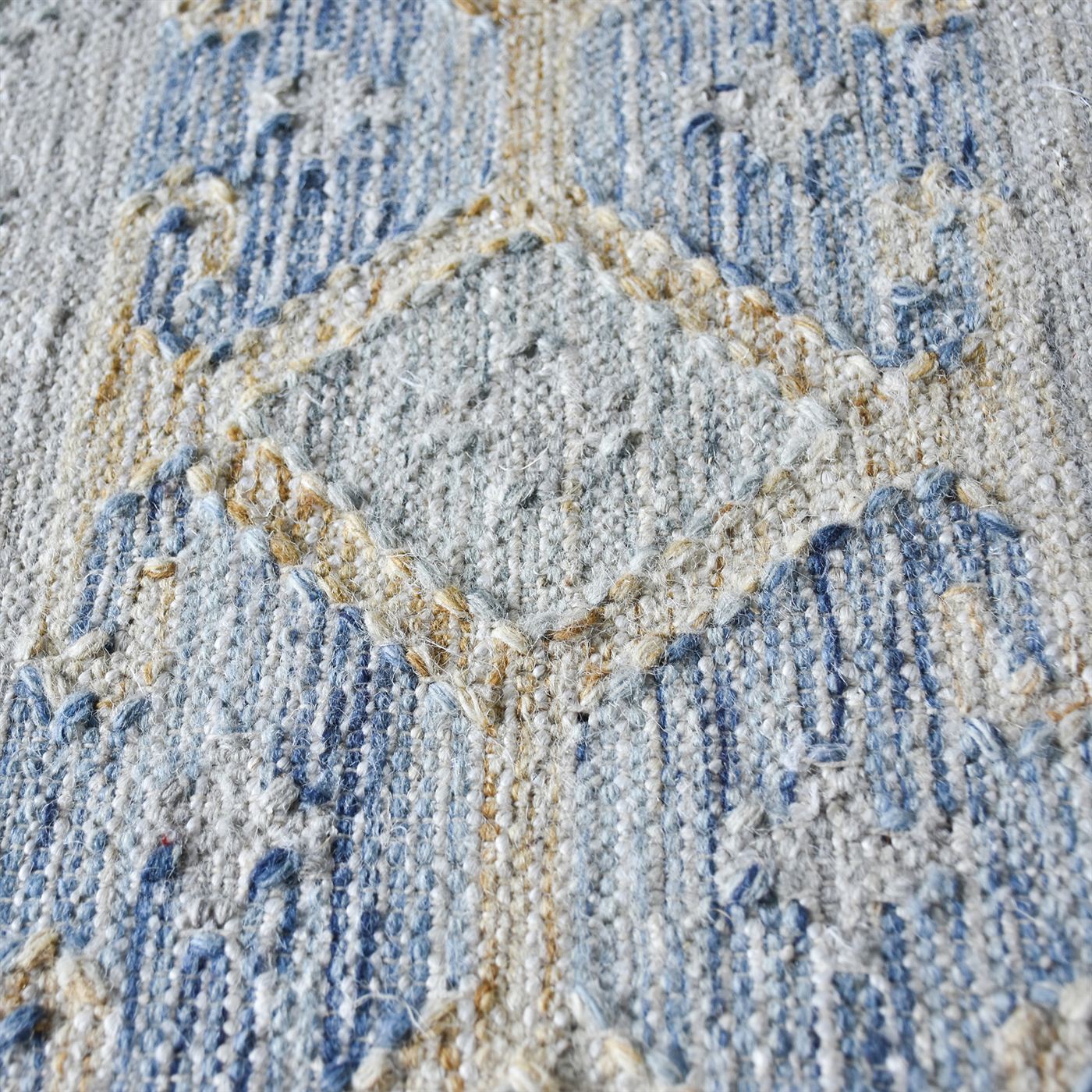 Area Rug, Bedroom Rug, Living Room Rug, Living Area Rug, Indian Rug, Office Carpet, Office Rug, Shop Rug Online, Jute, Wool, Beige, Blue, Punja, Flat Weave, tribal