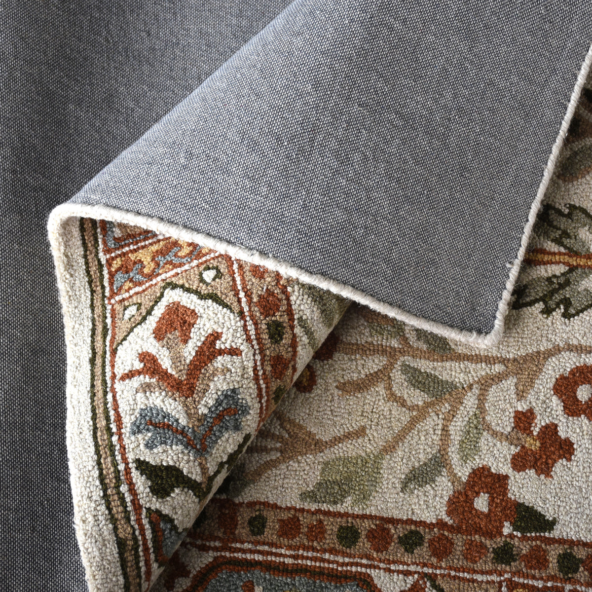SAREN RUG - IVORY/MULTI - HAND TUFTED - WOOL