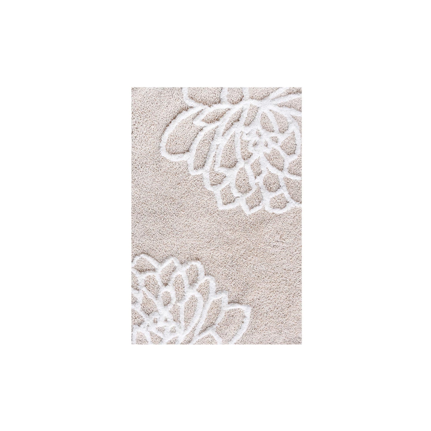 MANDURI BATH RUG - NATURAL/IVORY - COTTON - TABLE TUFTED