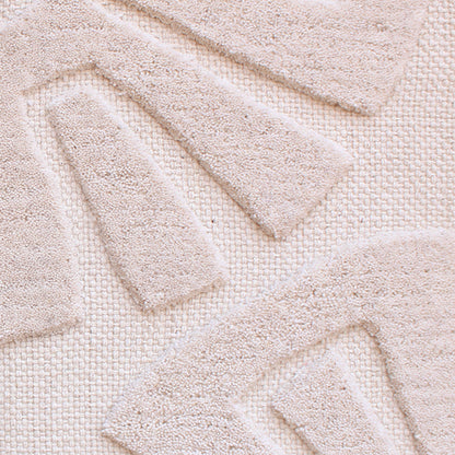 ALFREDA WALL ART AND WHARTONE WALL ART - IVORY - HAND WOVEN / OVER TUFTED - WOOL & MDF