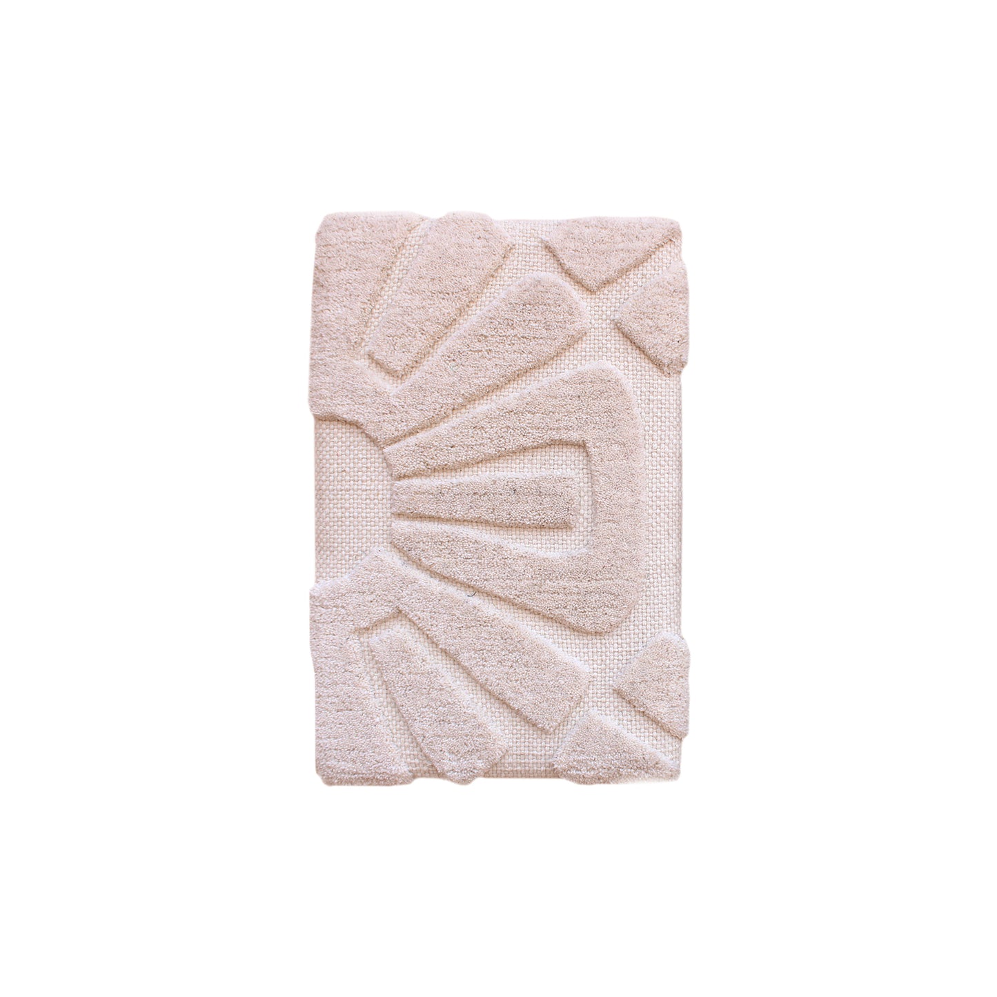 ALFREDA WALL ART AND WHARTONE WALL ART - IVORY - HAND WOVEN / OVER TUFTED - WOOL & MDF