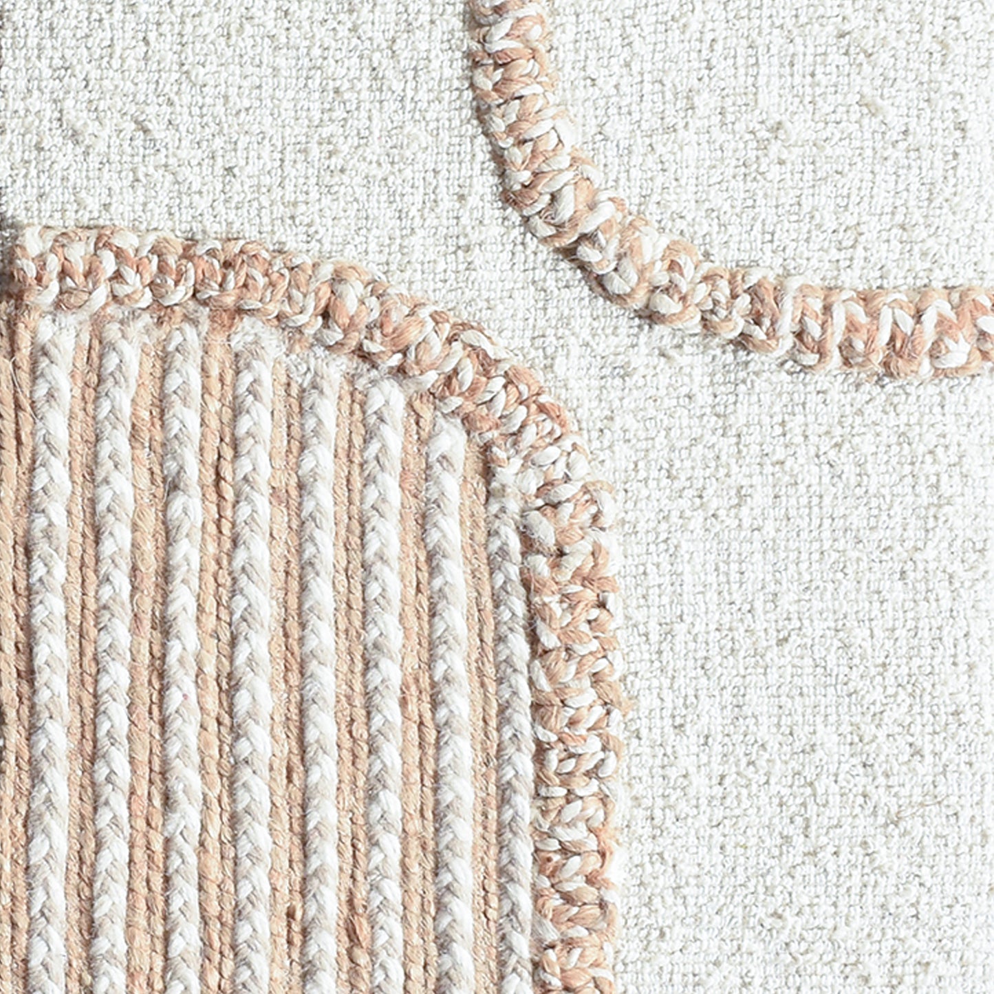 EAMON WALL FRAME AND EKOWYN WALL FRAME - IVORY/NATURAL - HANDMADE - WOOL/JUTE & WOOD FRAME