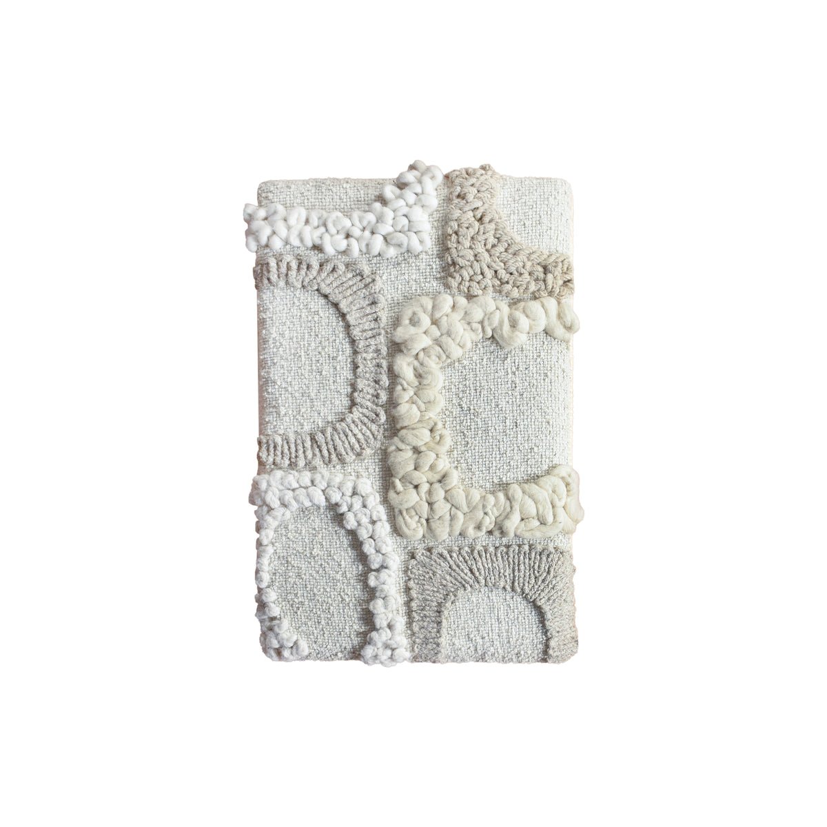 NUADDA WALL ART AND NAOISE WALL ART - IVORY/BEIGE - HANDMADE - WOOL & MDF