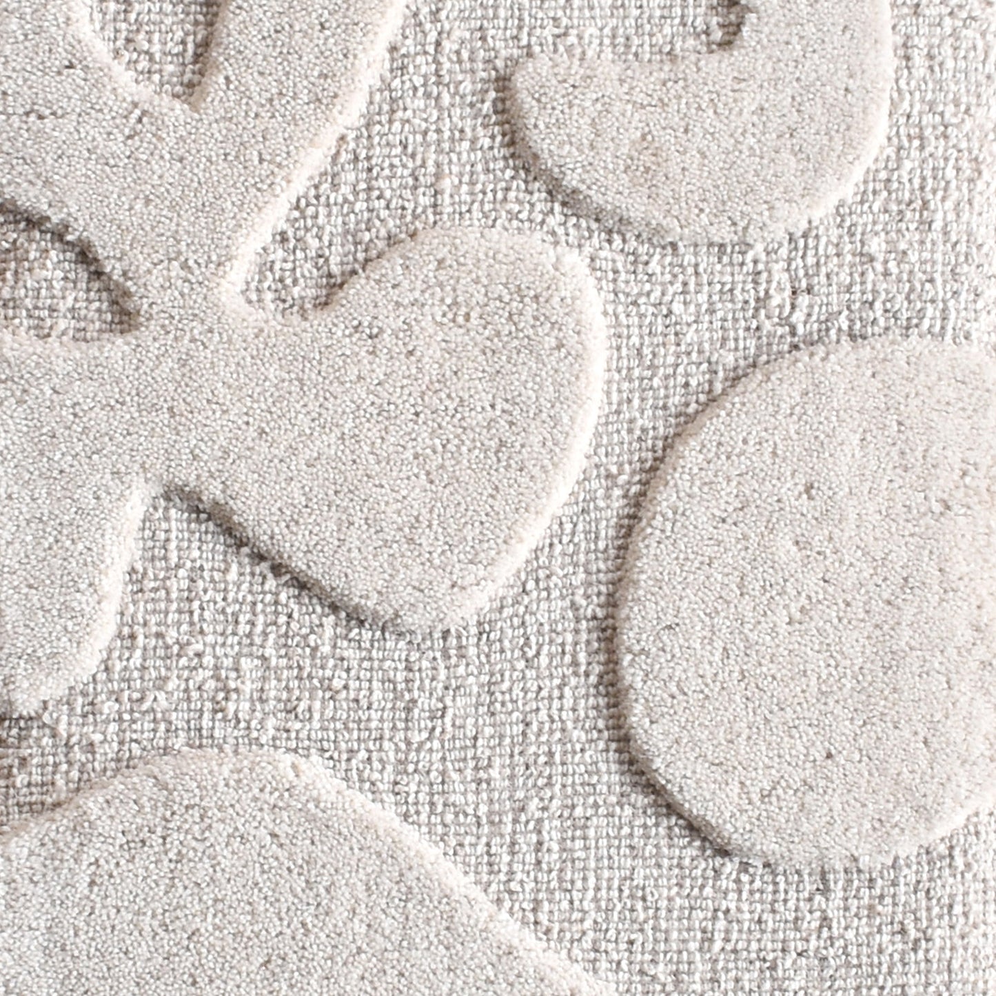 RONDEL WALL ART AND RADCLIFF WALL ART - IVORY - HAND WOVEN / OVER TUFTED - WOOL & MDF