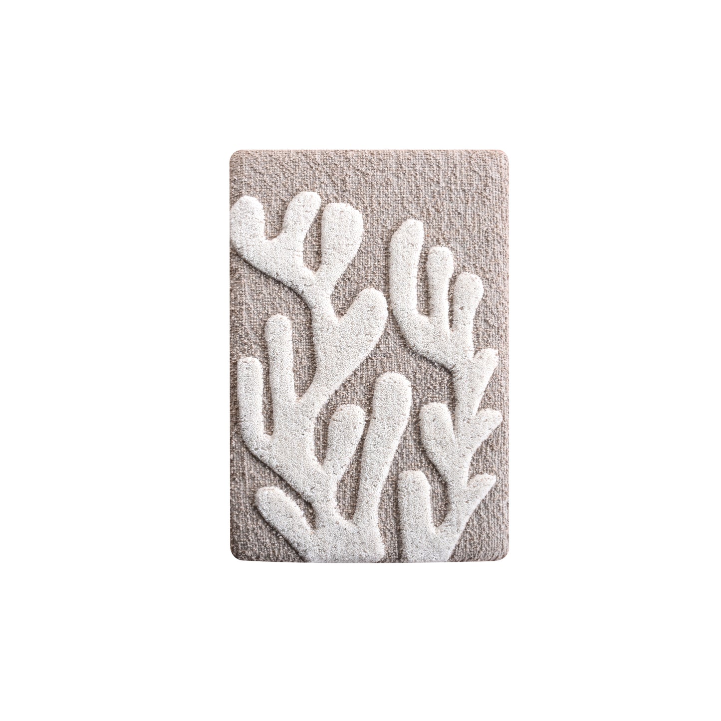 ZEKEI WALL FRAME AND NOELANNE WALL FRAME - BEIGE/IVORY - HAND WOVEN / OVER TUFTED - WOOL & WOOD FRAME