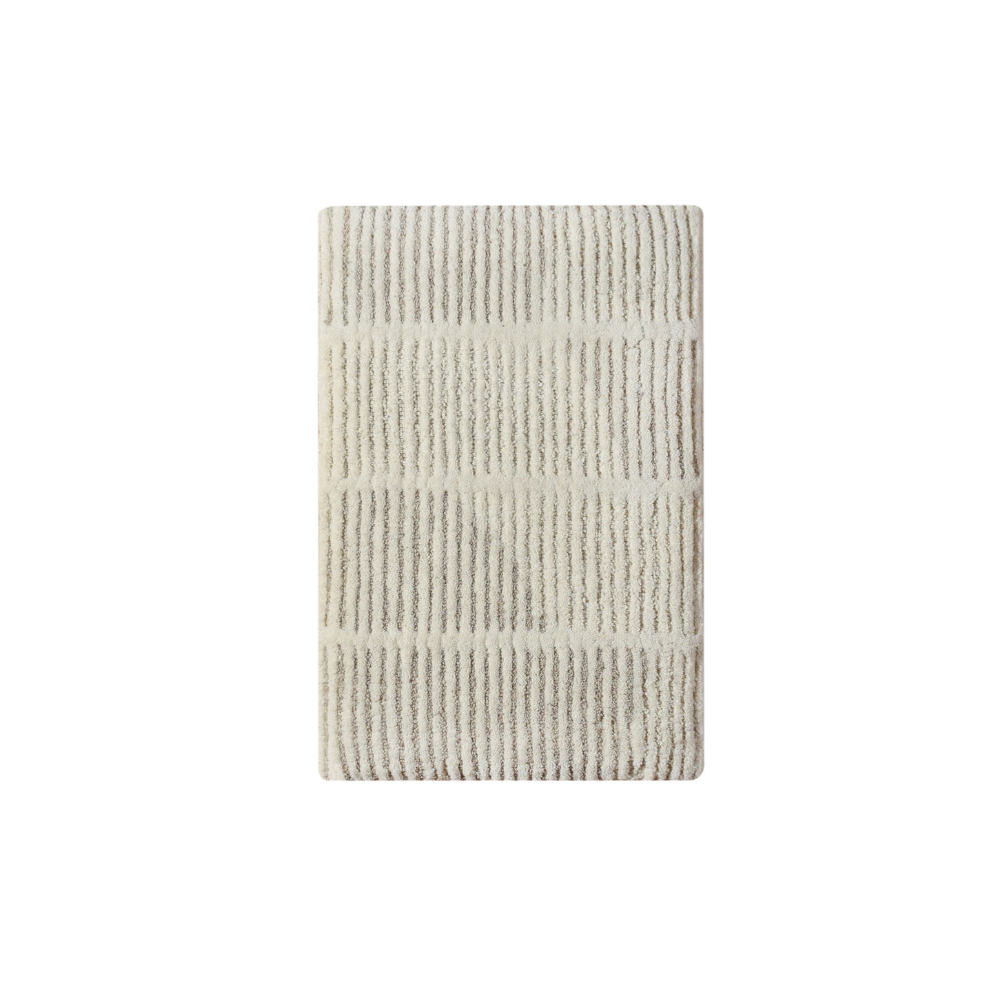 EMILIEN WALL ART AND ENSI WALL ART - IVORY/NATURAL GREY - HAND WOVEN / OVER TUFTED - WOOL & MDF