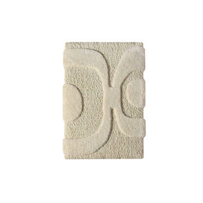 EROTTA WALL ART AND ALANKOT WALL ART - IVORY - HAND WOVEN / OVER TUFTED - WOOL & MDF