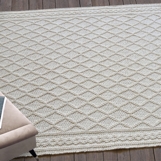 Area Rug, Bedroom Rug, Living Room Rug, Living Area Rug, Indian Rug, Office Carpet, Office Rug, Shop Rug Online, Wool, Natural White, , Geometrical