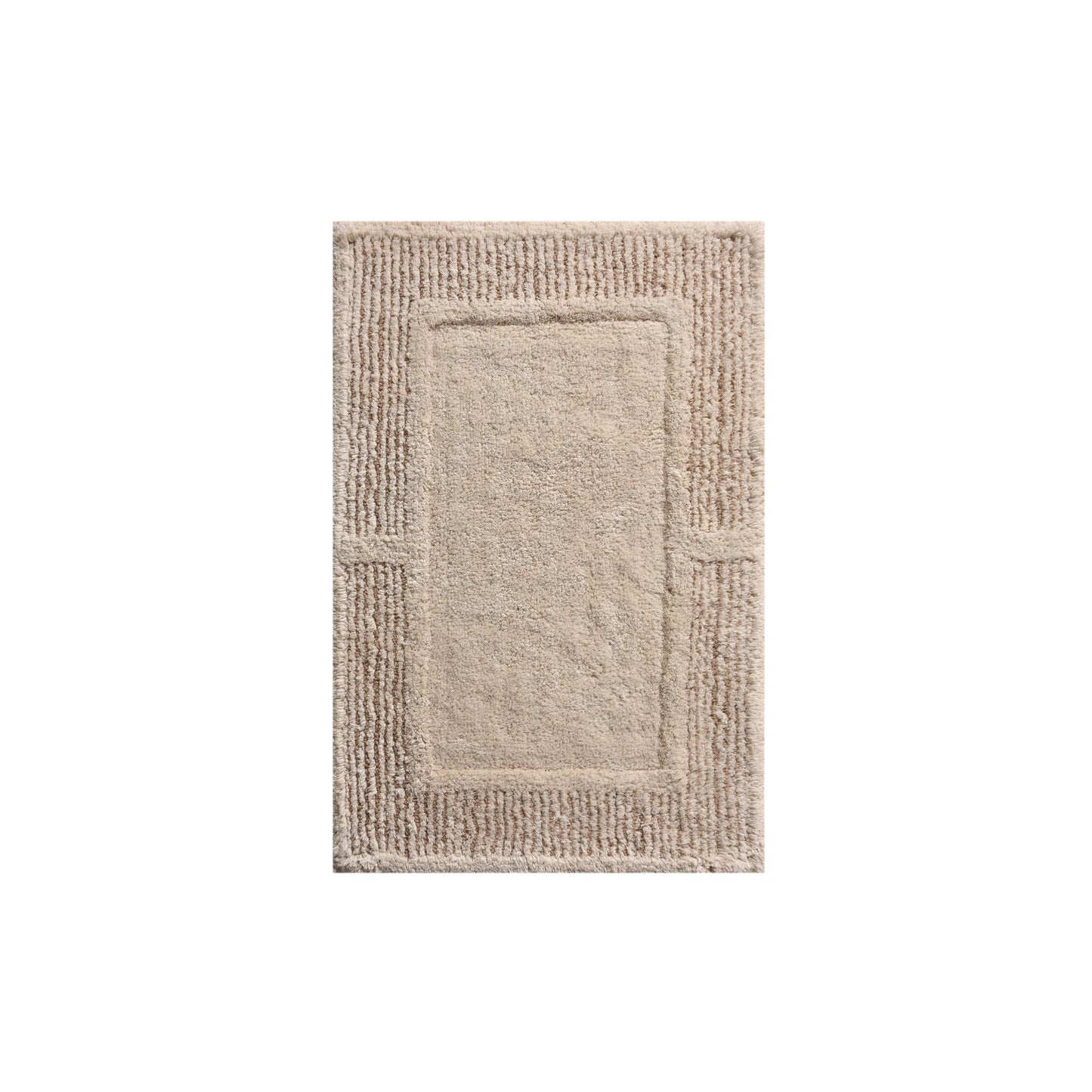 LAUKO BATH RUG - IVORY - COTTON - TABLE TUFTED