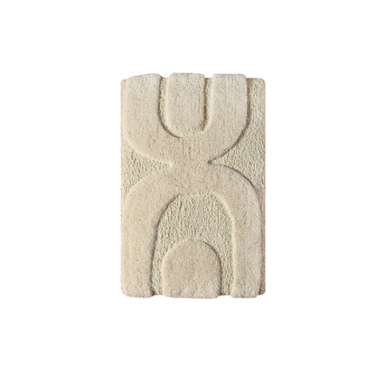 EROTTA WALL ART AND ALANKOT WALL ART - IVORY - HAND WOVEN / OVER TUFTED - WOOL & MDF