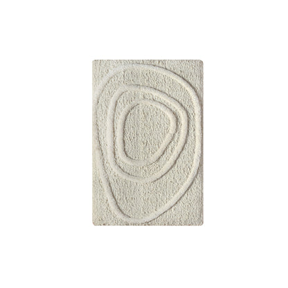 AHDIN WALL ART AND BOSTAK WALL ART - IVORY - HAND WOVEN / OVER TUFTED - WOOL & MDF