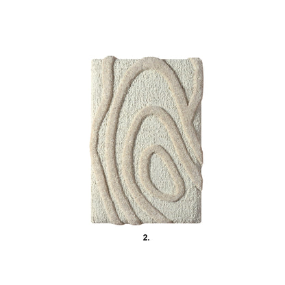 PYHAN WALL ART AND EERIK WALL ART - IVORY/BEIGE - HAND WOVEN / OVER TUFTED - WOOL & MDF