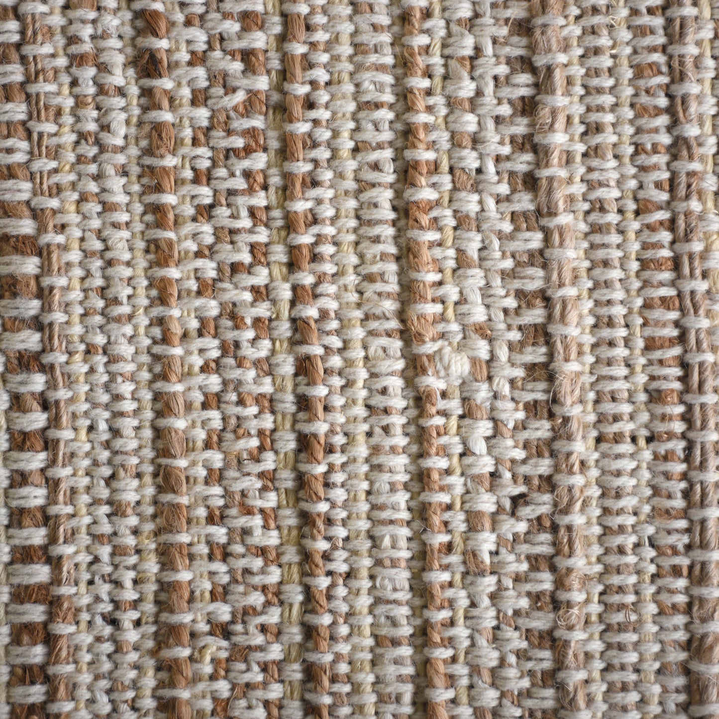 ACAPULCO RUG - IVORY/NATURAL- HAND WOVEN - JUTE + WOOL