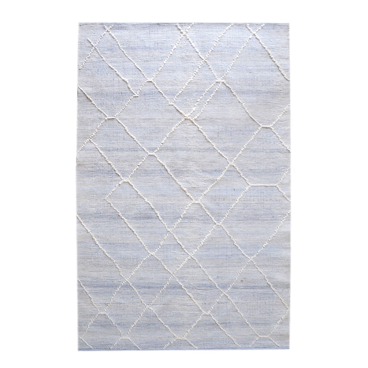 Area Rug, Bedroom Rug, Living Room Rug, Living Area Rug, Indian Rug, Office Carpet, Office Rug, Shop Rug Online, Pet, Blue, Natural White, Pitloom, All Loop, Geometrical