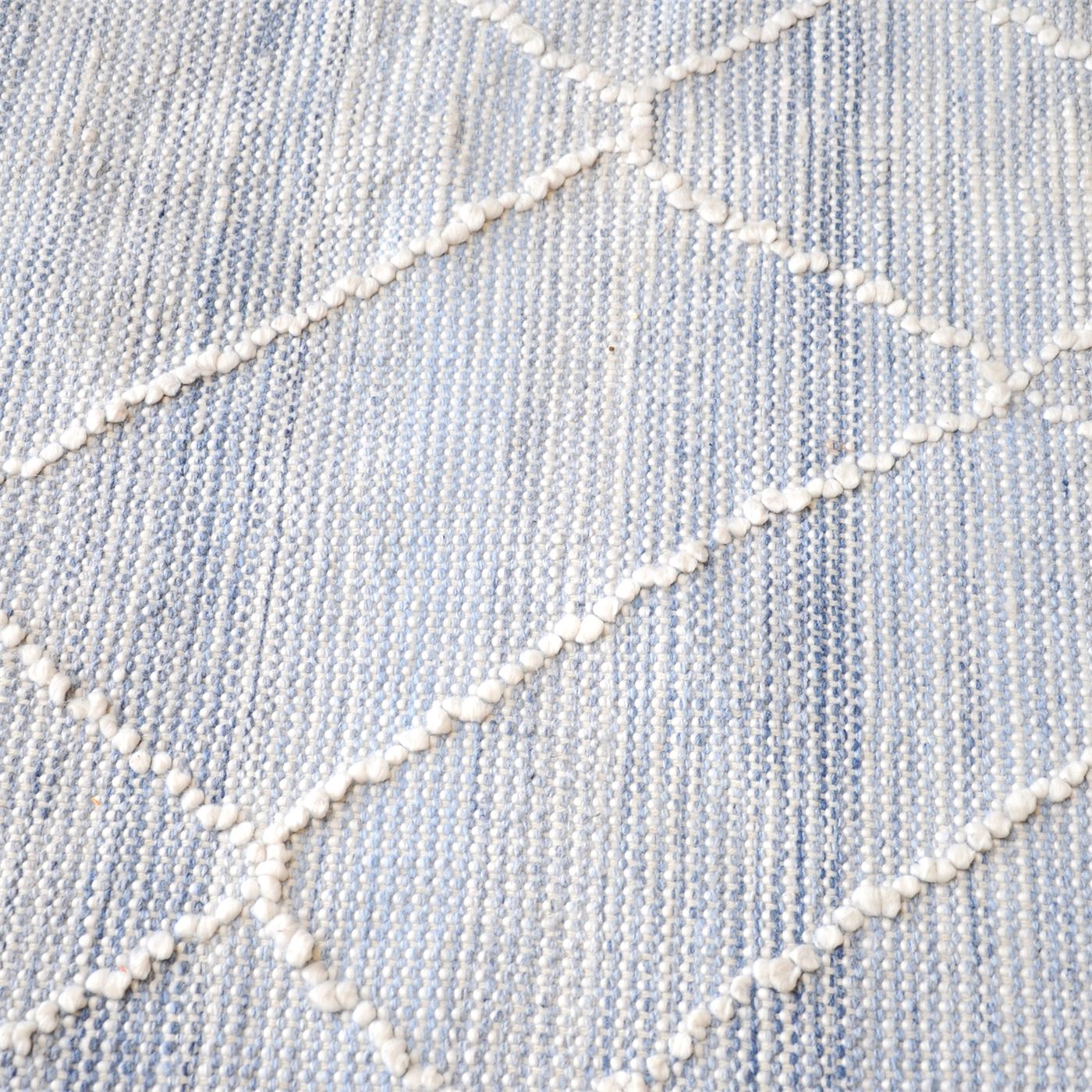 Area Rug, Bedroom Rug, Living Room Rug, Living Area Rug, Indian Rug, Office Carpet, Office Rug, Shop Rug Online, Pet, Blue, Natural White, Pitloom, All Loop, Geometrical