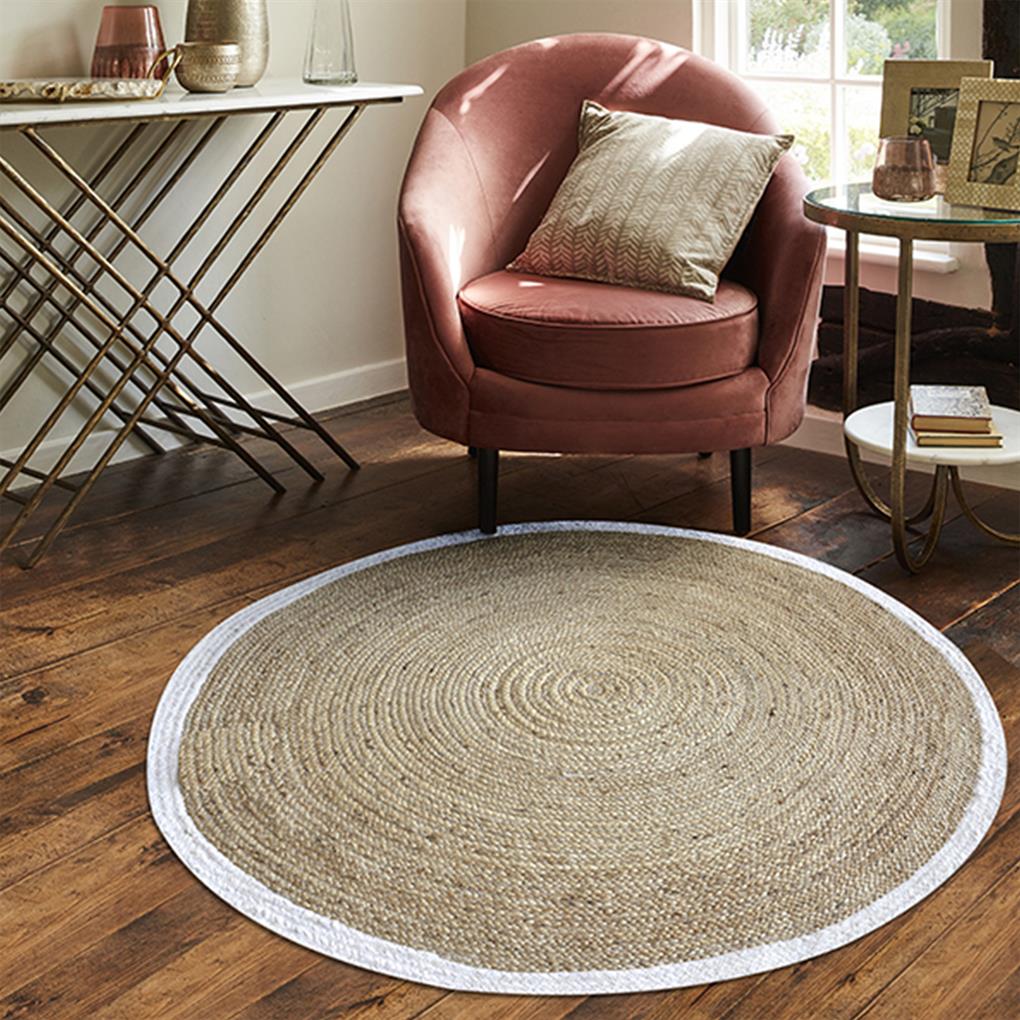 Area Rug, Bedroom Rug, Living Room Rug, Living Area Rug, Indian Rug, Office Carpet, Office Rug, Shop Rug Online, Hemp, Recycled Fabric, Natural White, Natural, Hm Stitching, Flat Weave, Braided