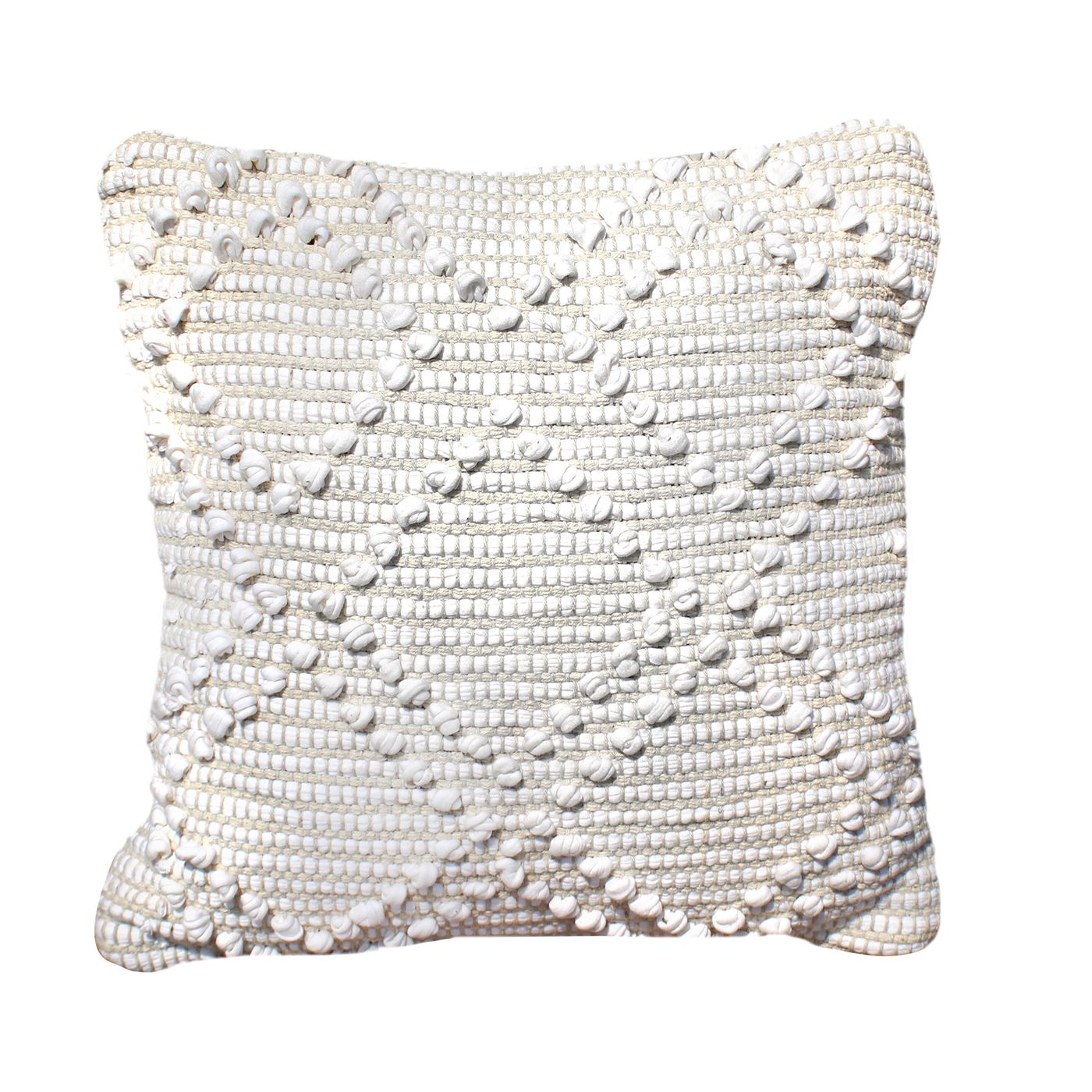 Agria Pillow, Cotton, Natural White, 