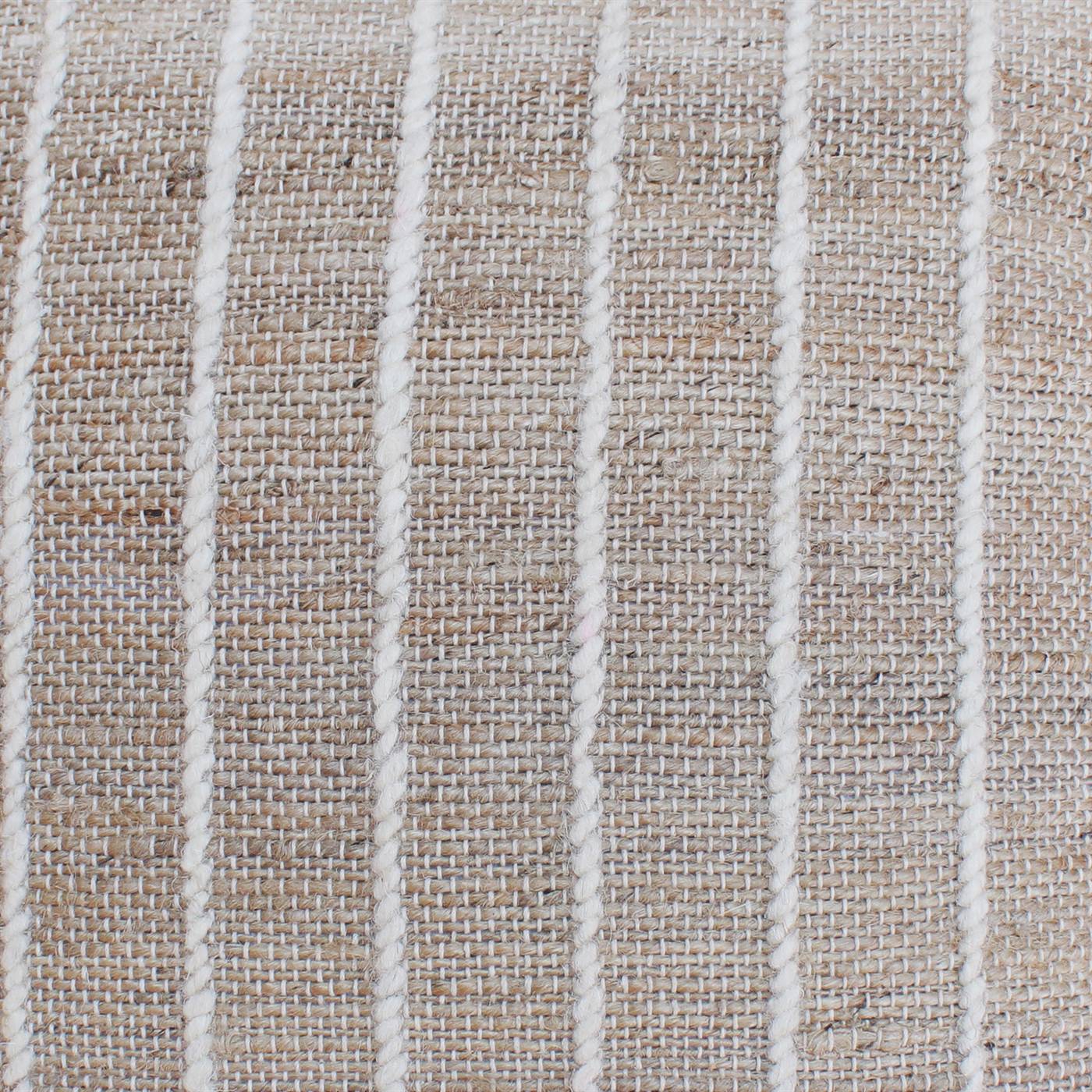 Albatross-II Cushion, 56x56 cm, Natural, Natural White, Jute, Wool, Hand Woven, Pitloom, Flat Weave