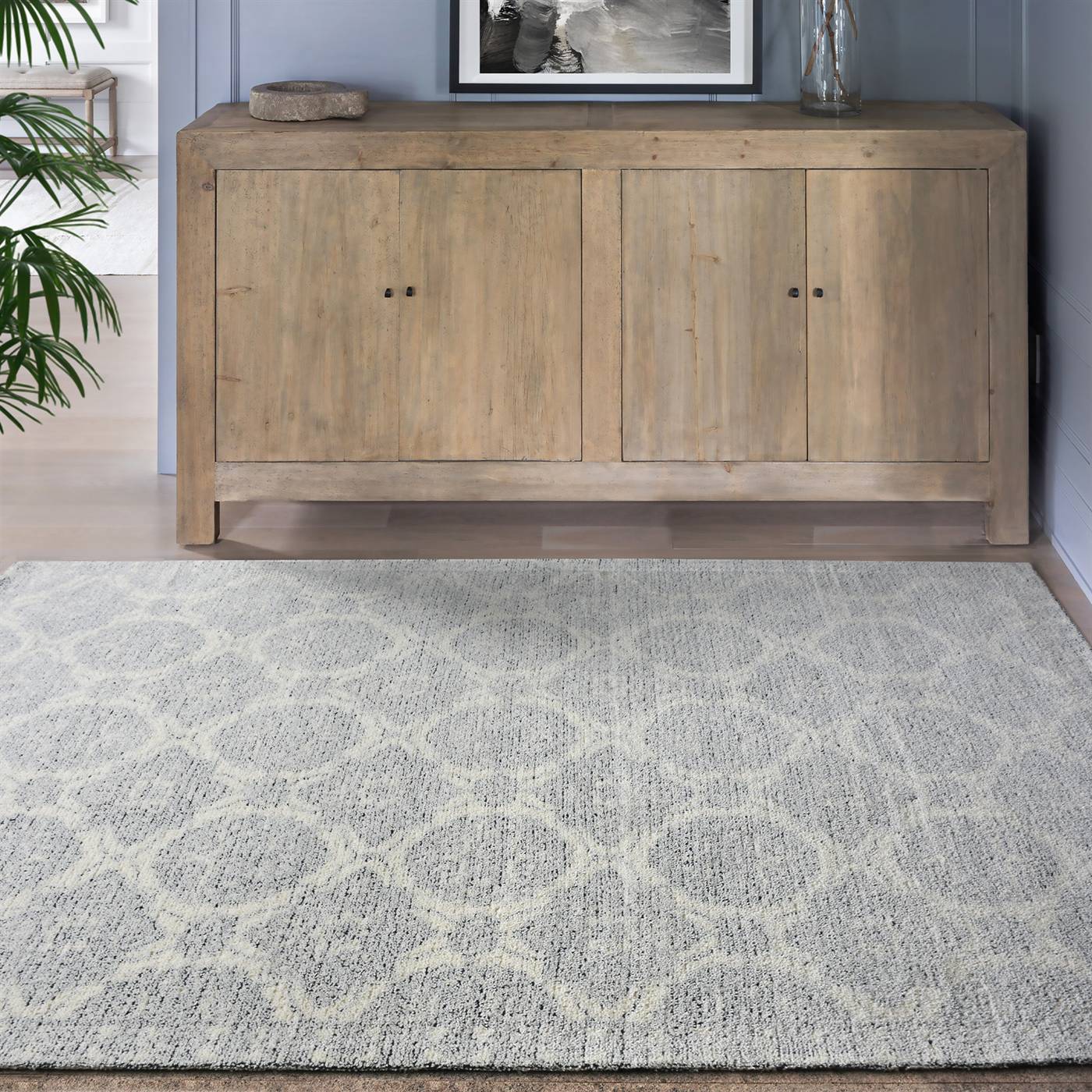 Area Rug, Bedroom Rug, Living Room Rug, Living Area Rug, Indian Rug, Office Carpet, Office Rug, Shop Rug Online, Natural White, Blue, Wool, Table Tufted, Printed, Bm Fn, All Cut, Captivating 