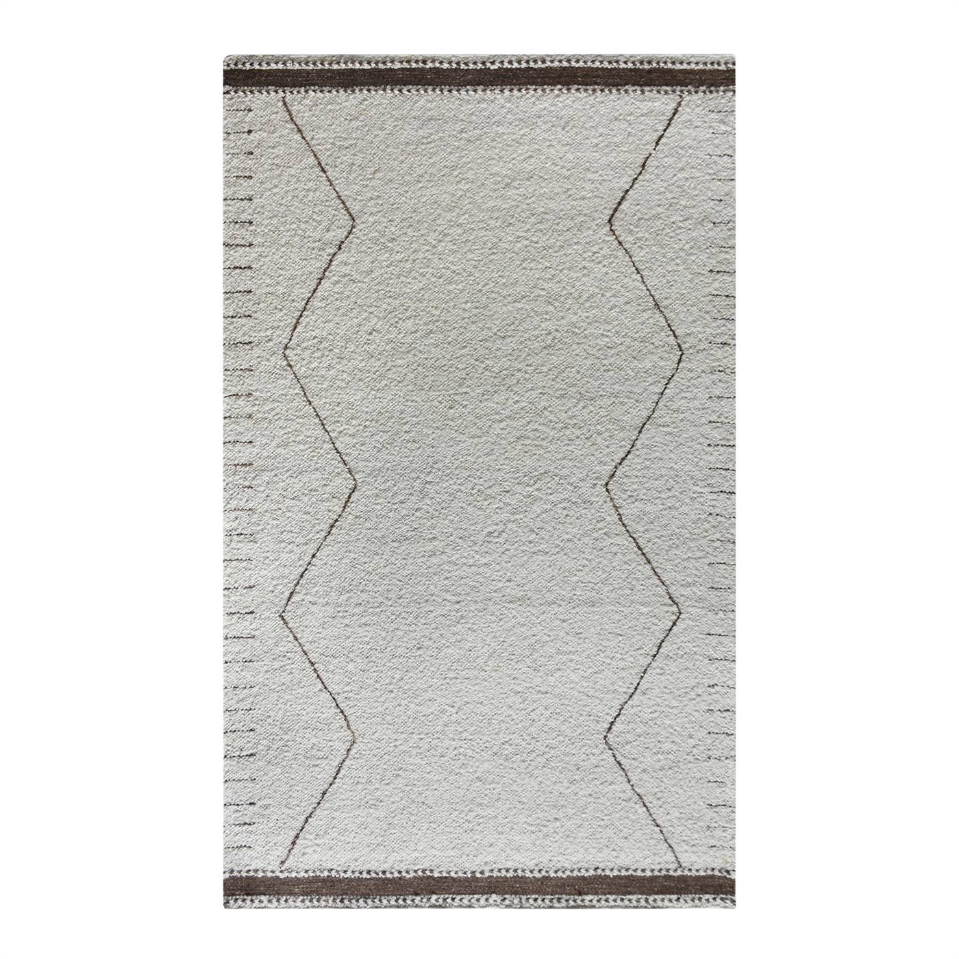 Area Rug, Bedroom Rug, Living Room Rug, Living Area Rug, Indian Rug, Office Carpet, Office Rug, Shop Rug Online, Natural White, Brown, Wool, Punja Kelim, Punja, Flat Weave, Traditional 