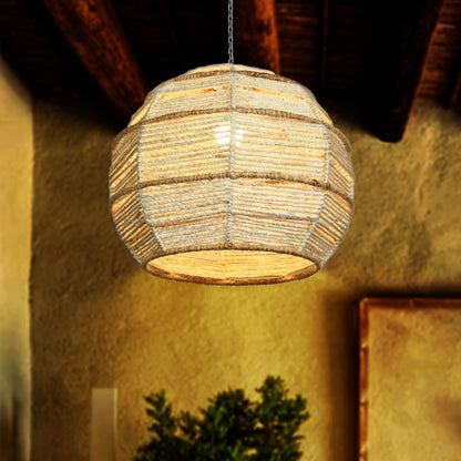 AMERICO LAMP - IVORY/NATURAL - HAND MADE - JUTE