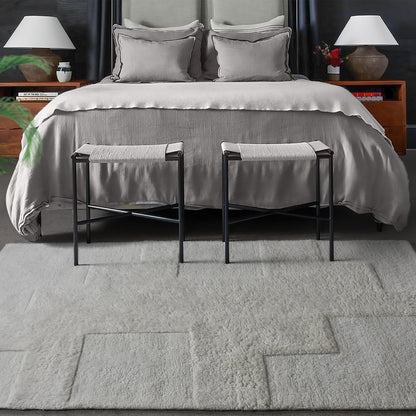 ANCONA RUG - NZ WOOL - TABLE TUFTED - IVORY