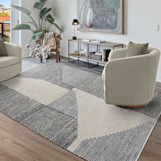 Area Rug, Bedroom Rug, Living Room Rug, Living Area Rug, Indian Rug, Office Carpet, Office Rug, Shop Rug Online, Cotton, Natural White, Grey, Pitloom, Flat Weave, abstract 