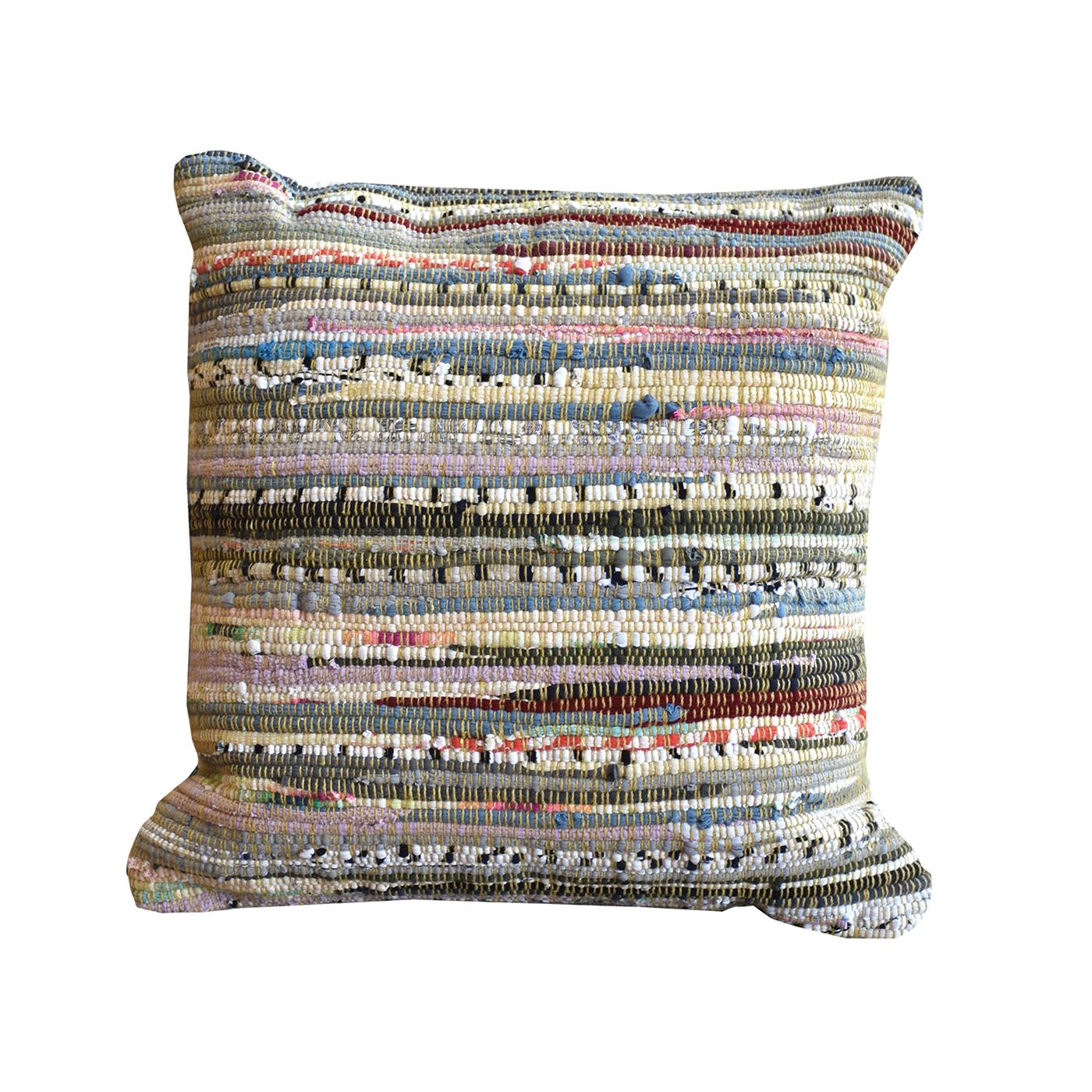 Anser Pillow, Recycled Cotton Fabric, Multi