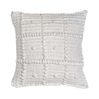 Arrino Pillow, Cotton, Natural White, Pitloom, All Loop