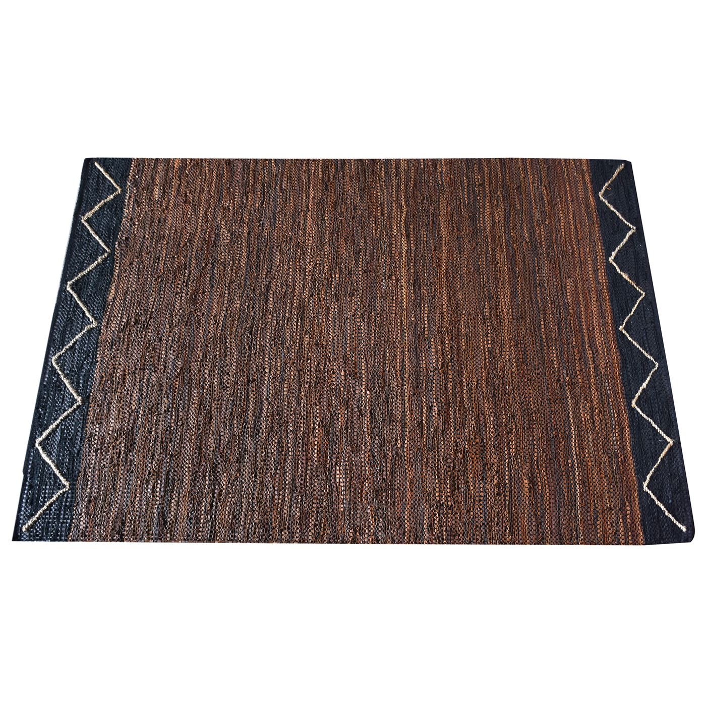 Area Rug, Bedroom Rug, Living Room Rug, Living Area Rug, Indian Rug, Office Carpet, Office Rug, Shop Rug Online, Leather, Hemp, Brown, Charcoal, Pitloom, Flat Weave, Plain