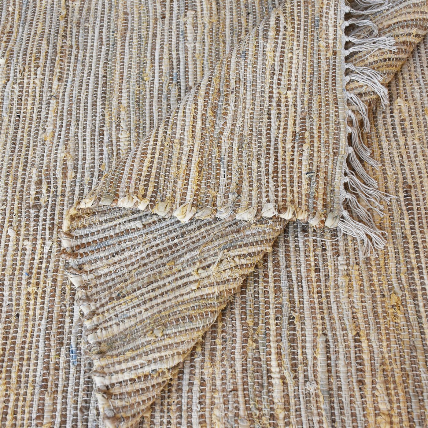 Area Rug, Bedroom Rug, Living Room Rug, Living Area Rug, Indian Rug, Office Carpet, Office Rug, Shop Rug Online, Hemp, Recycled Fabric, Beige, Pitloom, Flat Weave, Textured