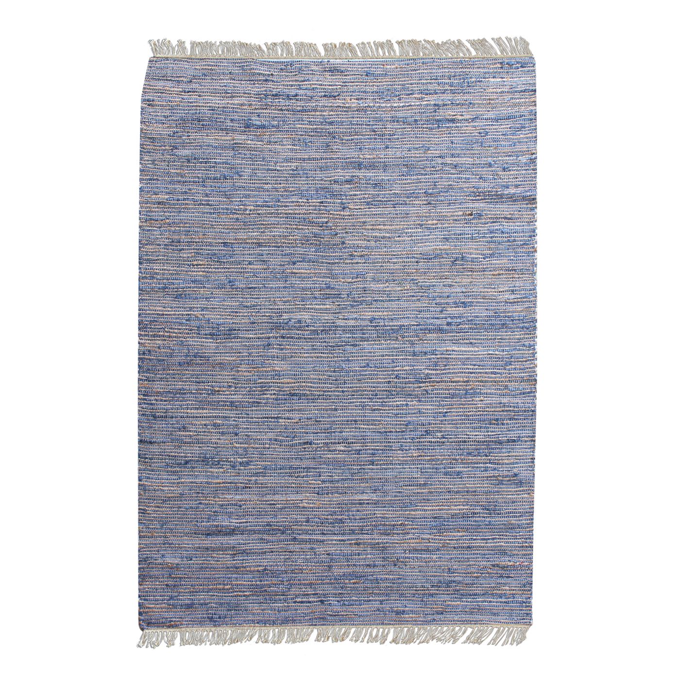 Area Rug, Bedroom Rug, Living Room Rug, Living Area Rug, Indian Rug, Office Carpet, Office Rug, Shop Rug Online, Hemp, Recycled Fabric, Blue, Pitloom, Flat Weave, Textured