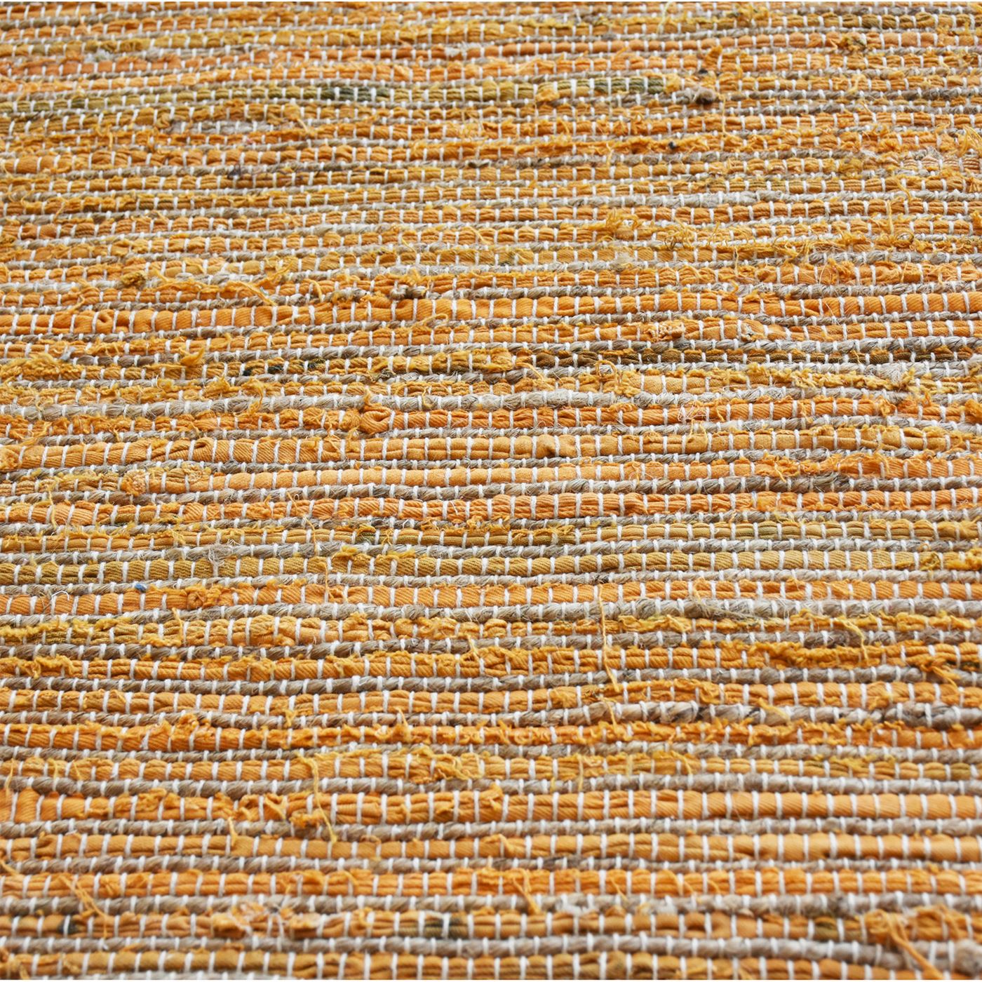 Area Rug, Bedroom Rug, Living Room Rug, Living Area Rug, Indian Rug, Office Carpet, Office Rug, Shop Rug Online, Hemp, Recycled Fabric, Orange, Pitloom, Flat Weave, Textured