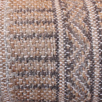 Askin Lumber Cushion, 36x91 cm, Natural, Grey, Jute, Wool, Hand Woven, Pitloom, Flat Weave