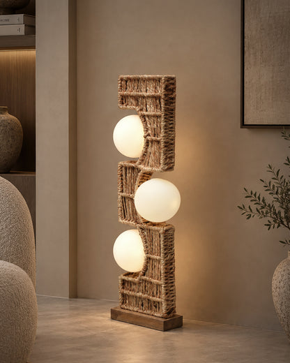 ASTER LAMP - BEIGE - HAND MADE - JUTE