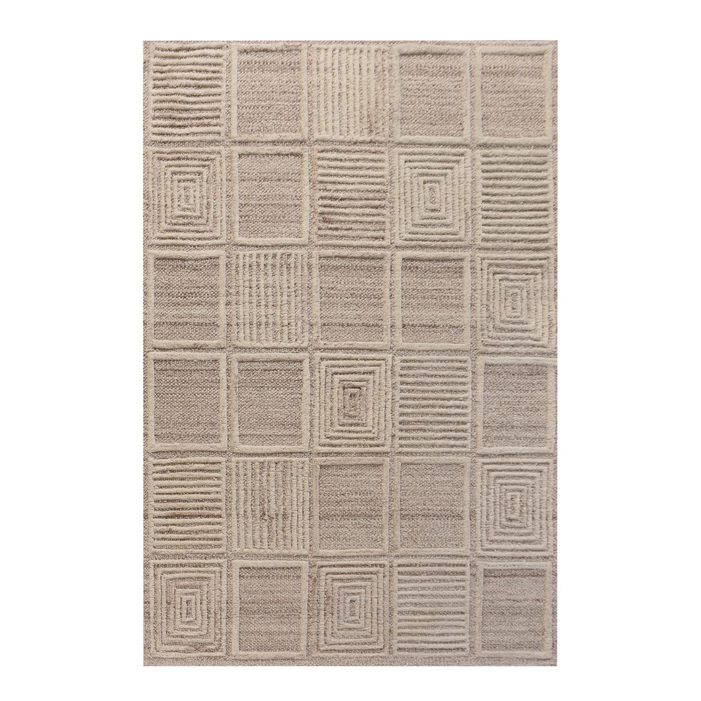 Area Rug, Bedroom Rug, Living Room Rug, Living Area Rug, Indian Rug, Office Carpet, Office Rug, Shop Rug Online, Wool, Natural White, Beige, Hand woven, Cut And Loop, geometric 