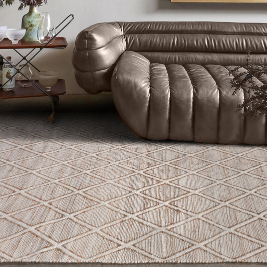 ATERNO RUG - NATURAL/IVORY - JUTE/WOOL