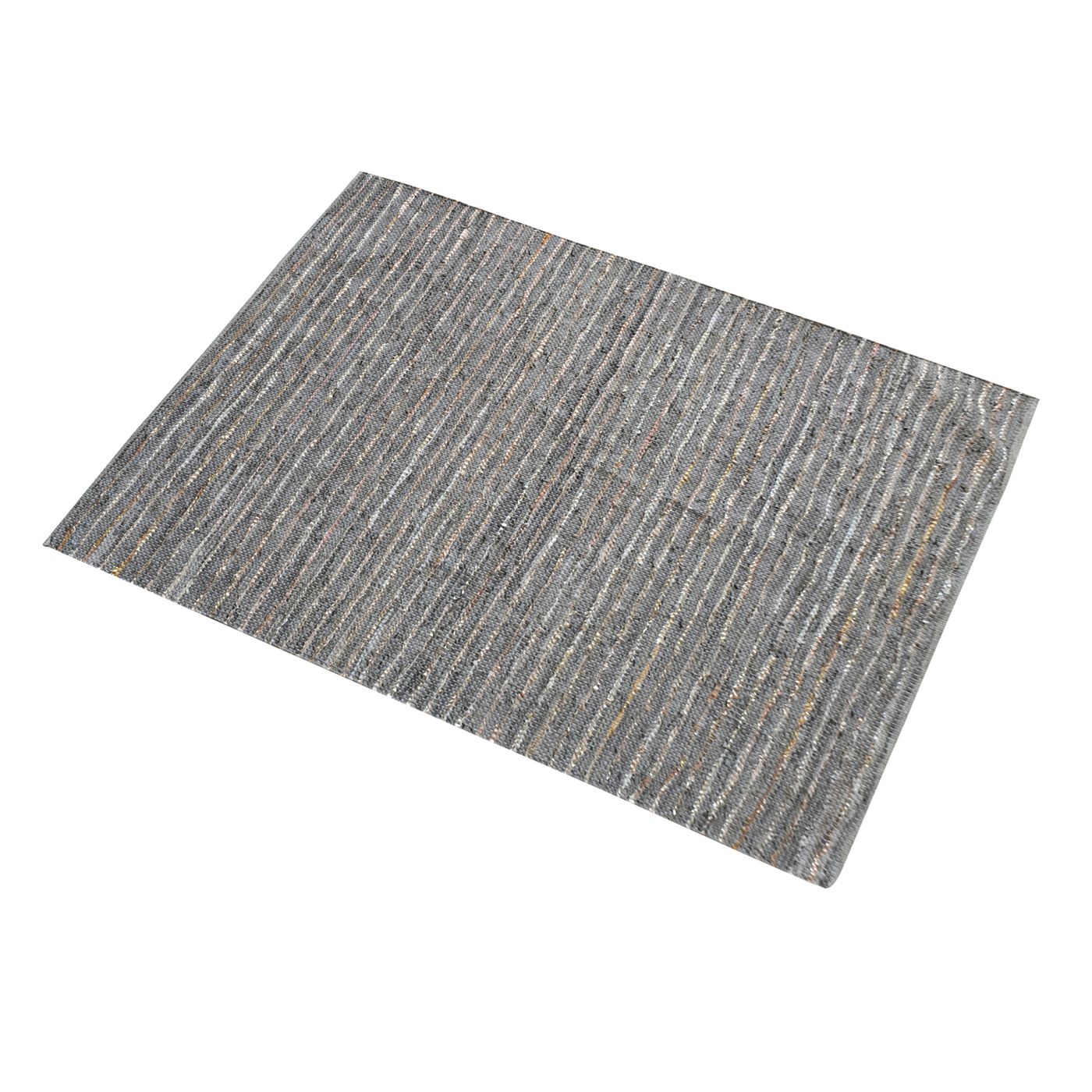 Area Rug, Bedroom Rug, Living Room Rug, Living Area Rug, Indian Rug, Office Carpet, Office Rug, Shop Rug Online, Leather, Pu, Grey, Pitloom, Flat Weave, Textured