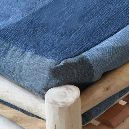 Azer Stool, Denim, Blue