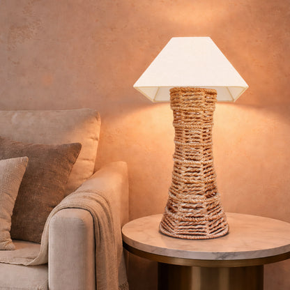 AAKSH TABLE LAMP - NATURAL - HAND MADE - JUTE