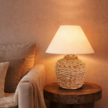 ANVITA TABLE LAMP - NATURAL - HAND MADE - JUTE