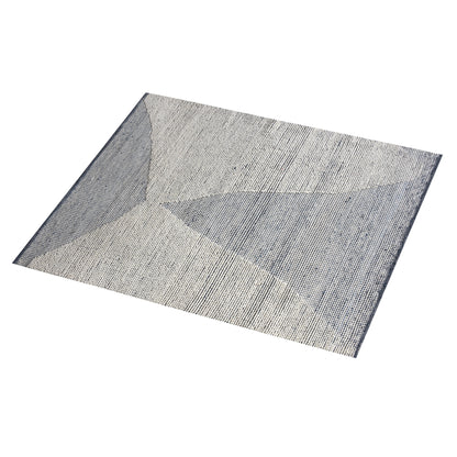 BANKSIA RUG - IVORY/BLUE - HAND WOVEN - COTTON DENIM/WOOL
