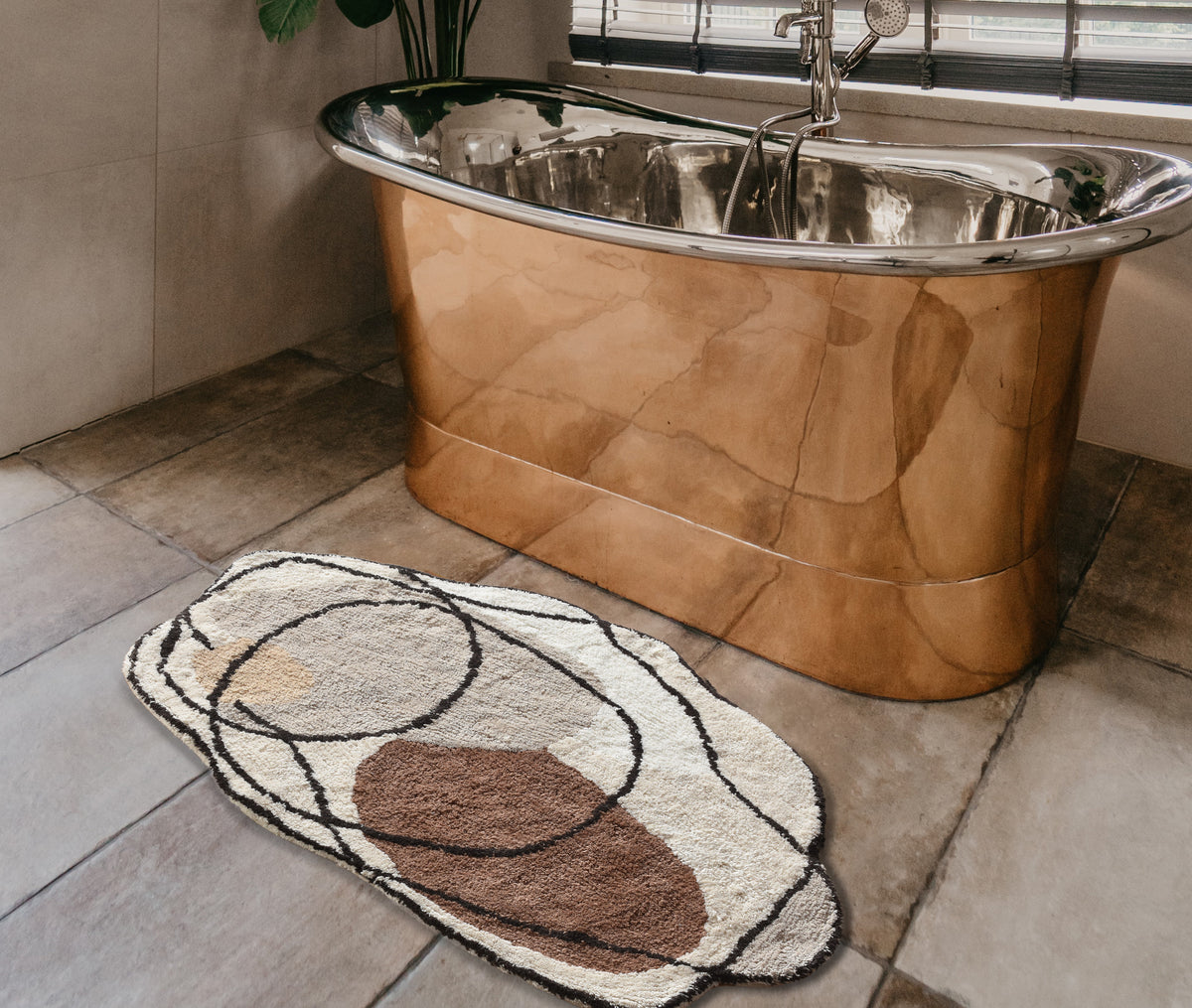 BARLOWEN BATH RUG - MULTI - COTTON - TABLE TUFTED